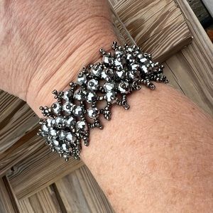 - Disco Ball Macrame Wrap Bracelet Cuff! NEW